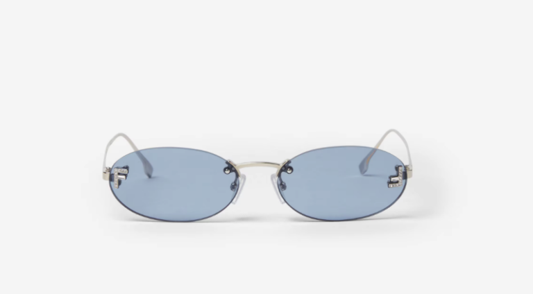 First crystal sunglasses in Light blue, FENDI