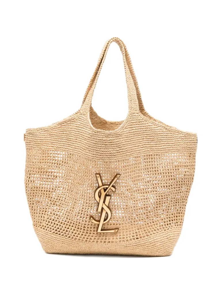 Icare Cassandre raffia tote bagÖ Saint Laurent