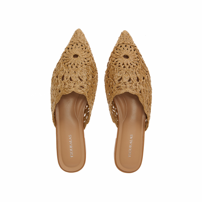 Mules κάμελ με ιδιαίτερο σχέδιο TSOUKALAS