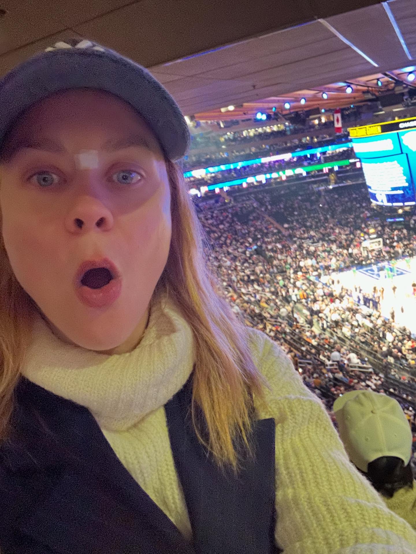 Η Λένα Παπαληγούρα στη Madison Square Garden.