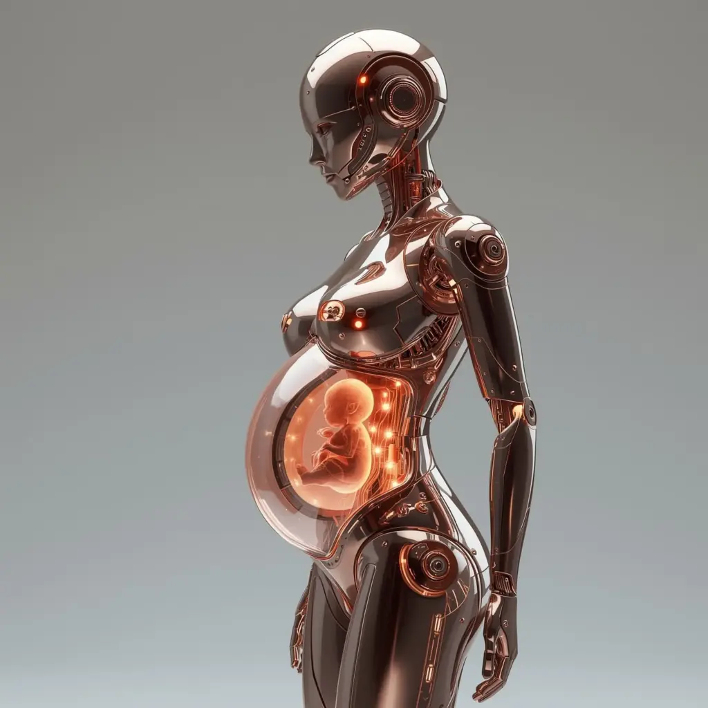 Ρομπότ βρίσκεται σε εγκυμοσύνη.