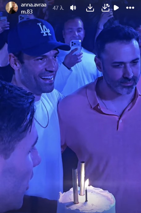 Ο Κωνσταντίνος Αργυρός και ο αδελφός του Παύλος στα γενέθλιά τους.