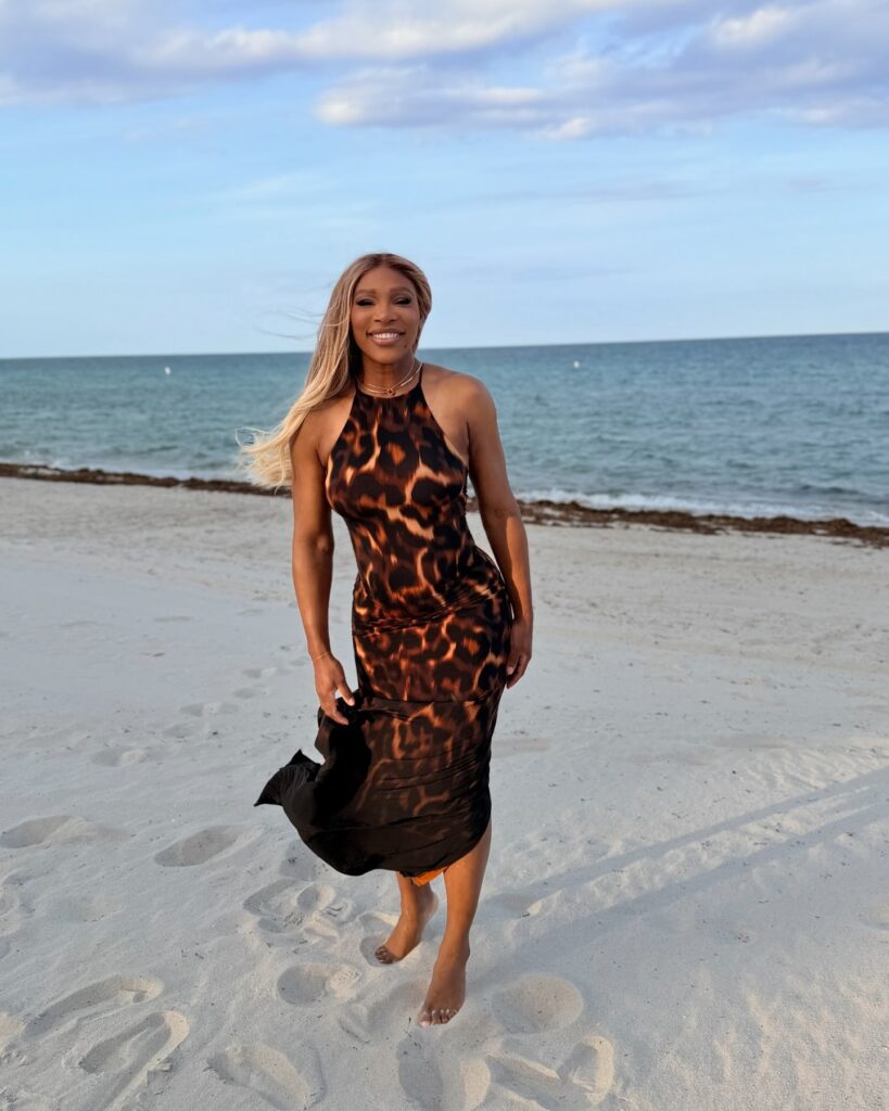 Η Serena Williams στη θάλασσα.