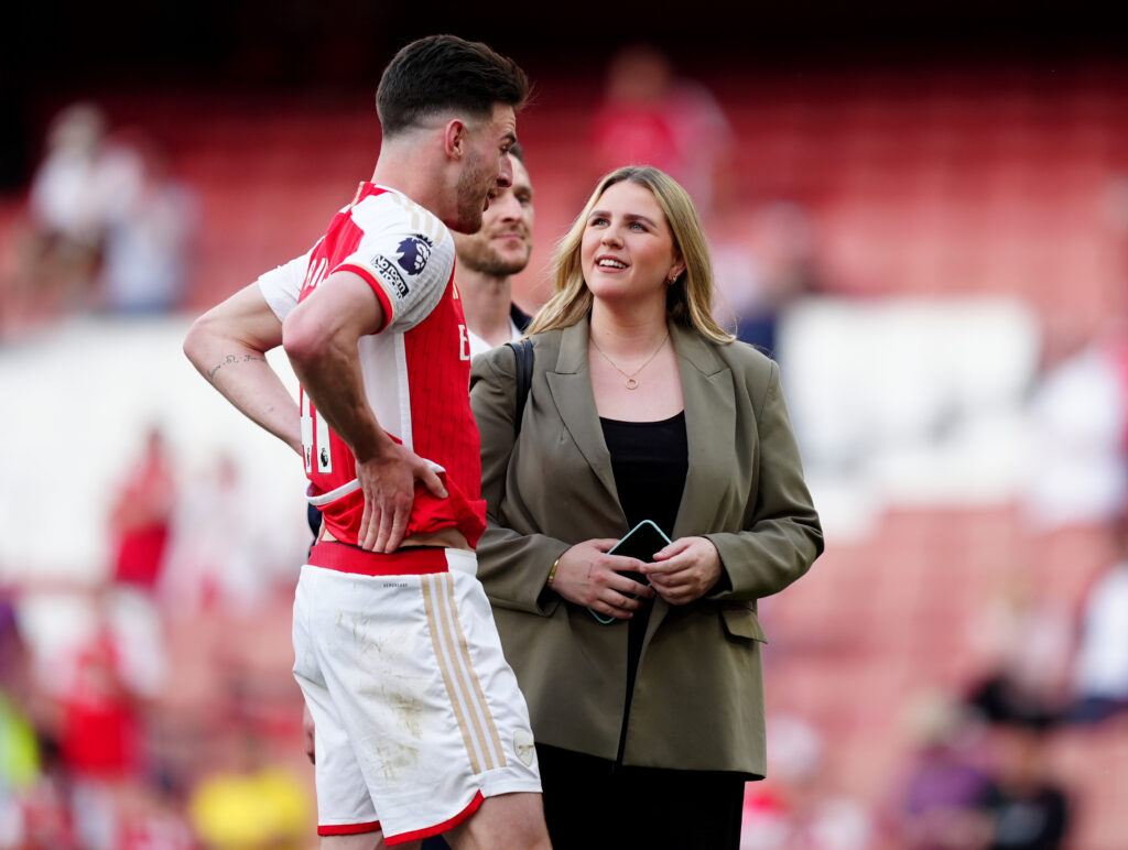 Declan Rice και Lauren Fryer