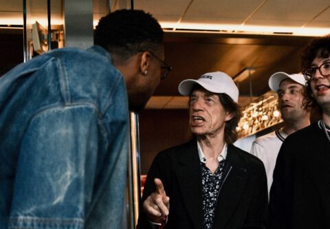 O Γιάννης Αντετοκούνμπο συνάντησε τον Mick Jagger στο Μουντιάλ.