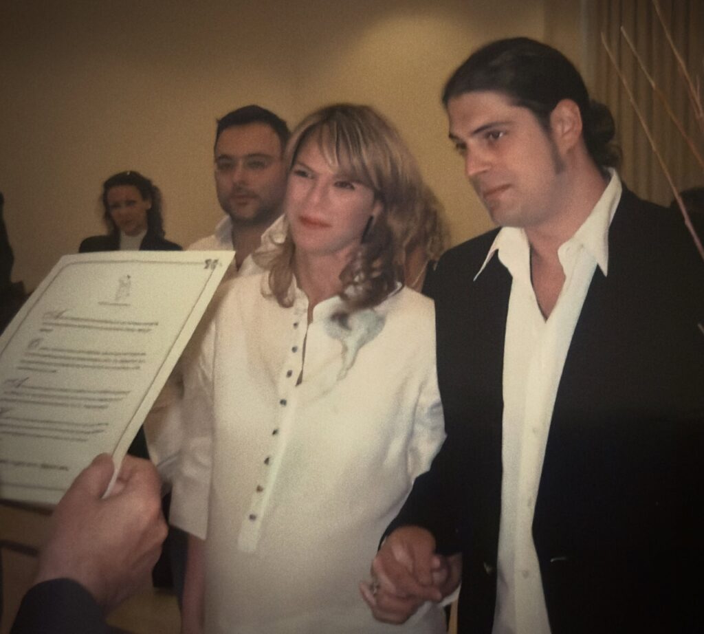 Η Έλενα Κατραβά και ο Λορέντζο Καριέρε.