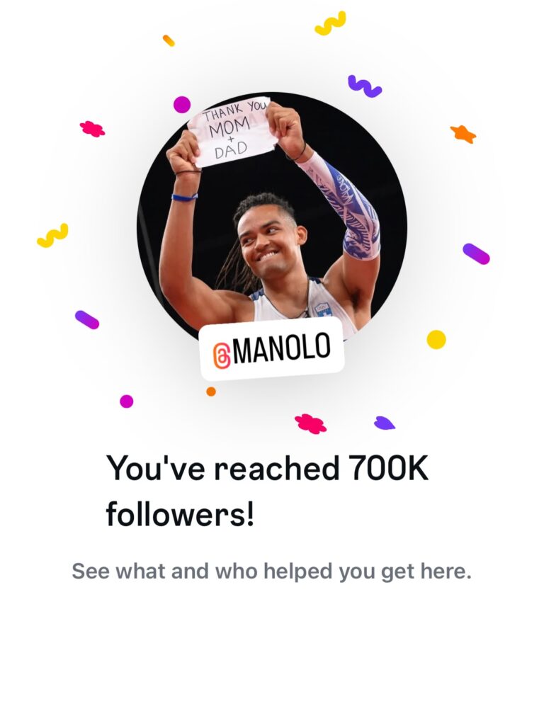 Ο Μανώλης Κάραλης έφτασε τους 700 Κ followers.