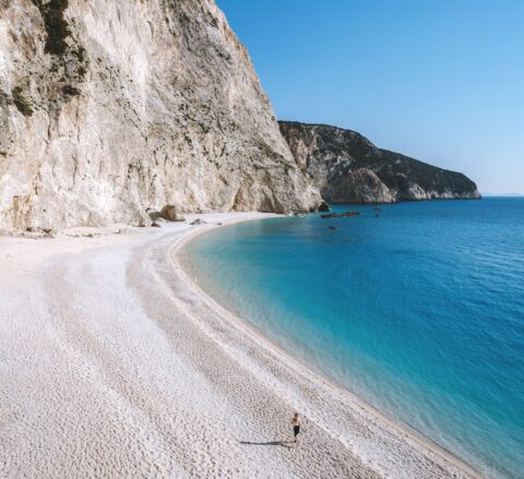 Παραλία με βότσαλο (Πόρτο Κατσίκι, Λευκάδα)