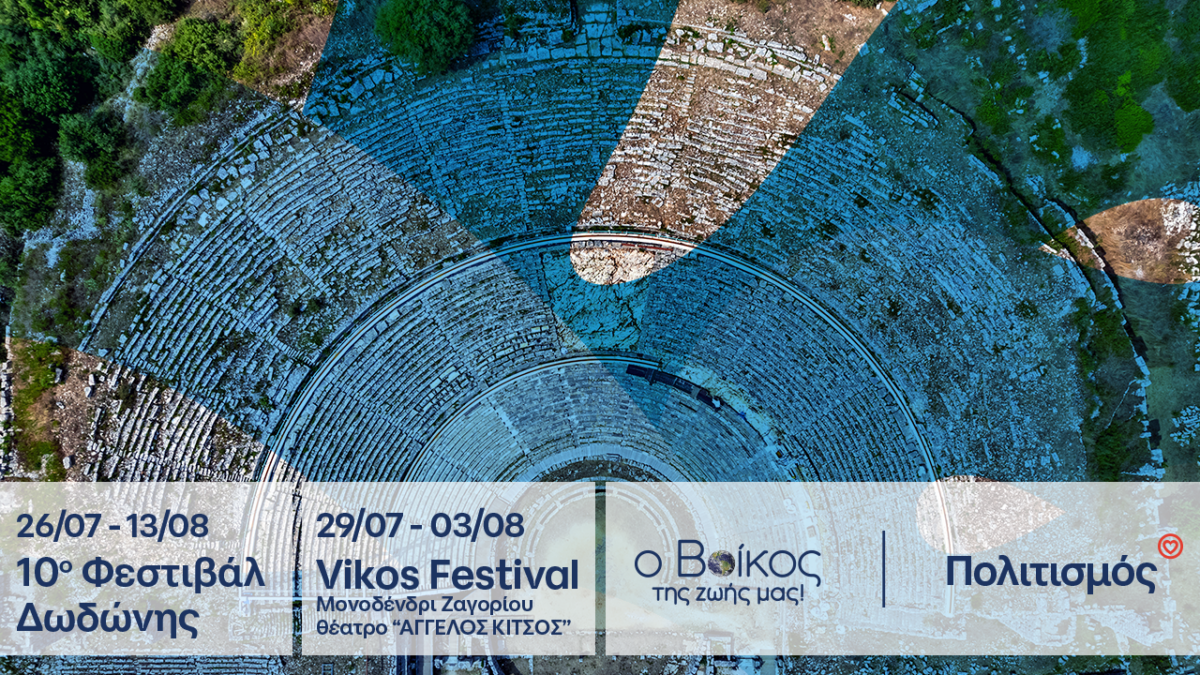 Το φυσικό μεταλλικό νερό ΒΙΚΟΣ ενισχύει το πολιτιστικό καλοκαίρι της Ηπείρου στηρίζοντας το 10ο Φεστιβάλ Δωδώνης και το 3ο Vikos Festival